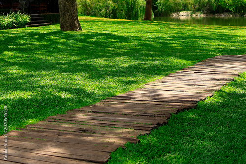 Tableau sur toile path in the park