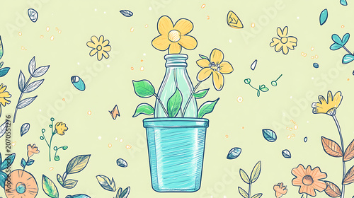 A cute Save Earth background design, perfect for eco-themed wallpapers or environmental backdrops.