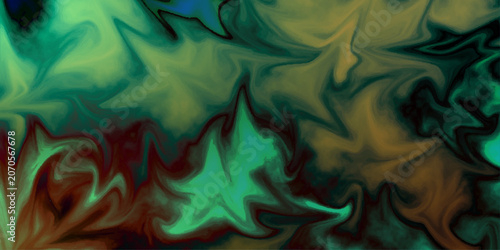 Obraz na płótnie Close up texture of liquid shiny swirling waves background