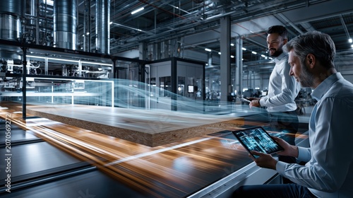 Modern Industrial Wood-Based Panel Manufacturing Facility