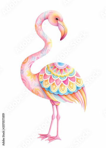 illustration of a flamingo