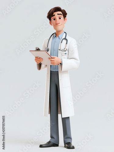 doctor with clipboard
