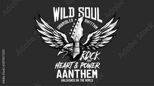 Foto Rock and roll eagle vector