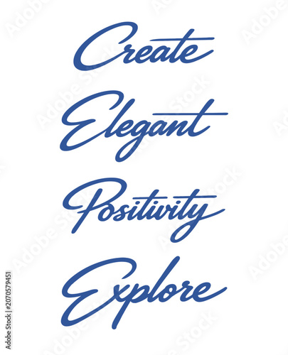 Handwritten Classic Vintage Lettering Package for t-shirts or stickers printable vector design