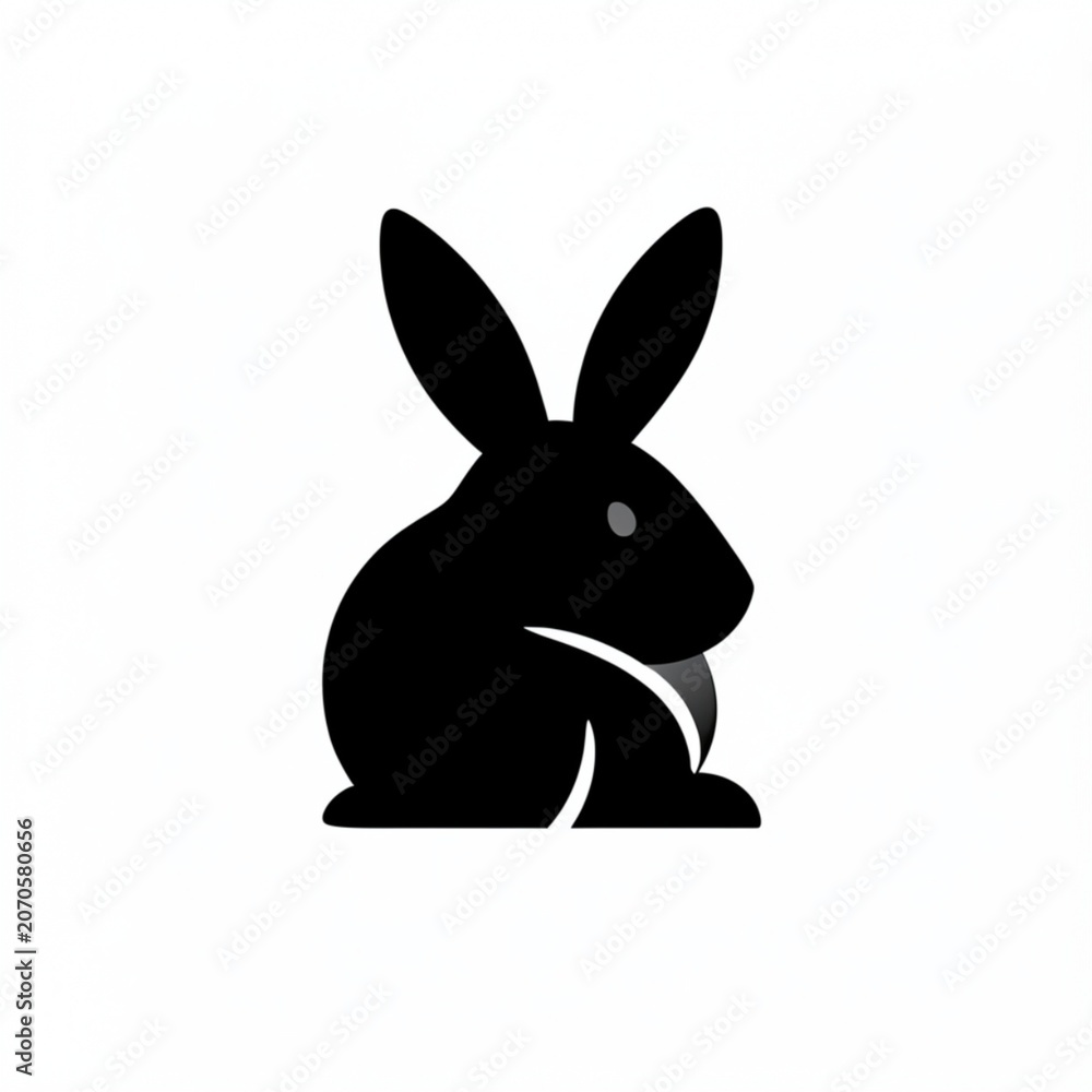 Fototapeta premium vector illustration of a rabbit vector illustration of a bunny vector illustration of an easter bunny