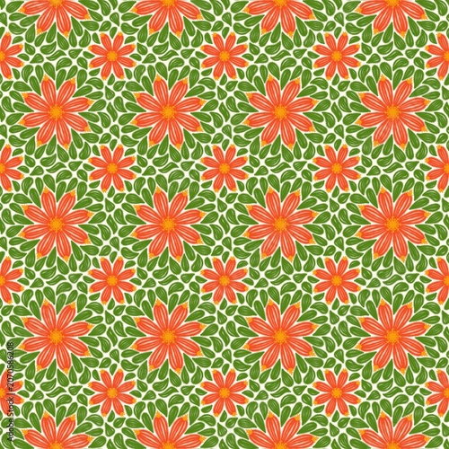 Beautiful vintage fabric seamless pattern 5