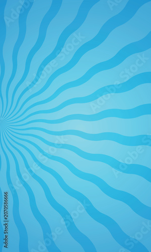 Abstract Blue Wavy Sunburst Background Design for Modern Concepts