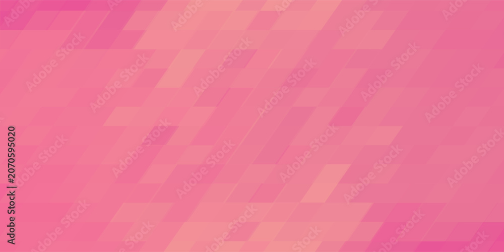 Fototapeta premium Abstract pink mosaic background - Vector illustration