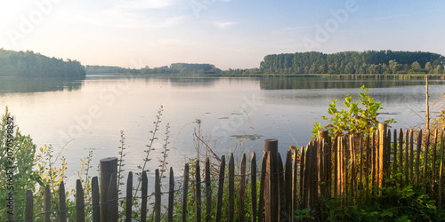 Fotografie Mirror-Like Waters of Harchies Nature Reserve