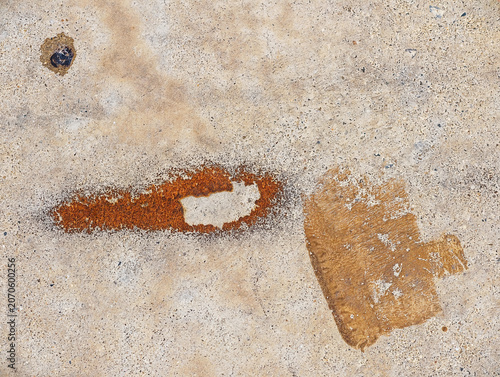 abstract form and texture on grunge floor