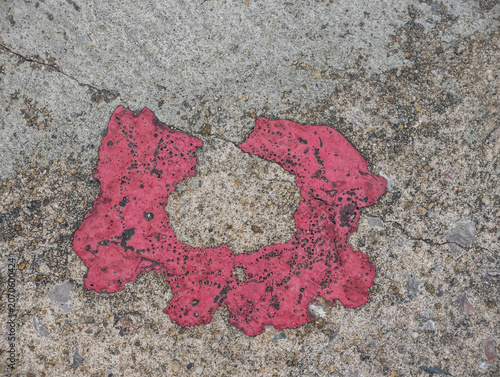 abstract form and texture on grunge floor