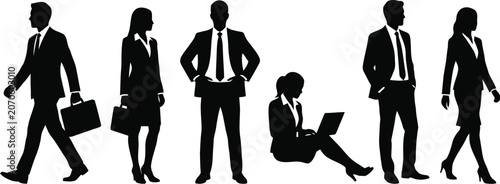 Professional people working in office environment