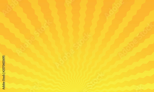 Bright Yellow Wavy Sunburst Radial Background Design
Yellow and Orange Zigzag Radial Sunburst Background
Yellow Sunburst Comic Style Radial Pattern Background