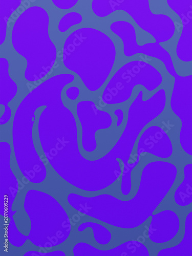 Abstract Purple and Blue Organic Pattern