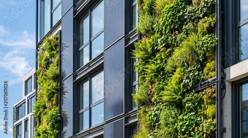 Modern office building with nature concept