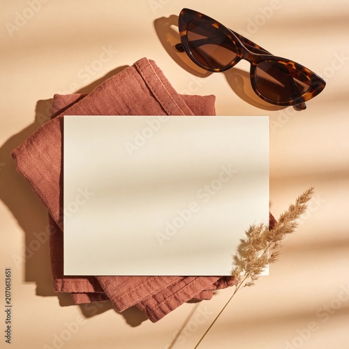 Labor day sale banner background with empty copy space card