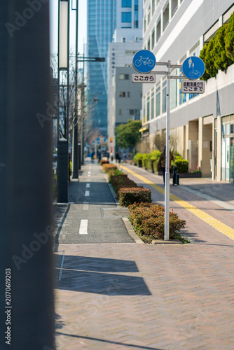 東京の歩道