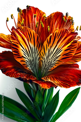 Luxury Peony Flower Arrangement Isolated on White Background for T-Shirt Prints, Merchandise and Floral Design. High-quality realistic illustration featuring a magnificent arrangement of blooming 