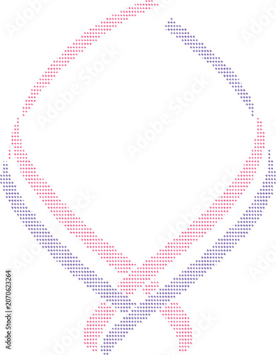 Abstract intertwined ribbons pattern in pastel colors on a transparent background, modern geometric design with smooth lines.