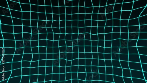Animated gradient black background with grid waving effect on gradient background. 4k.