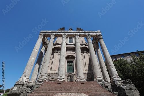 фотографія The Temple of Antoninus and Faustina, located in the Roman Forum