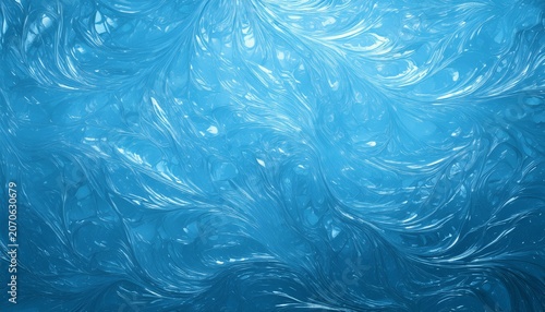 Blue Ice Texture Background Illustration