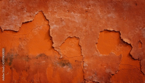 Weathered Orange Wall Texture Outdoor Background