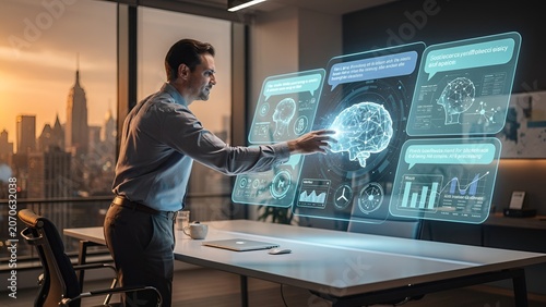 Modern Factory Worker Using Artificial Intelligence Technology in Smart Manufacturing