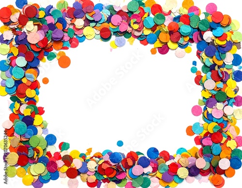 Colorful Confetti Frame.