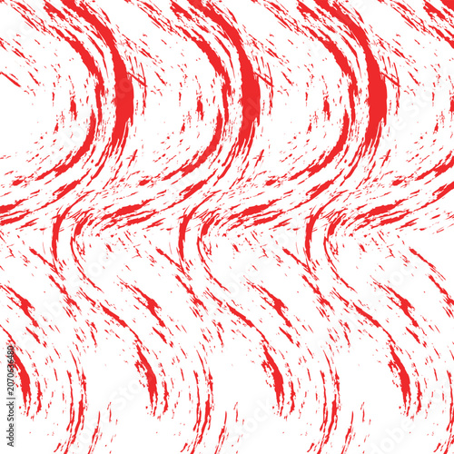 Vibrant red wavy lines