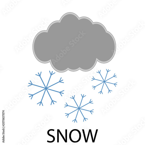 Icon weather snow