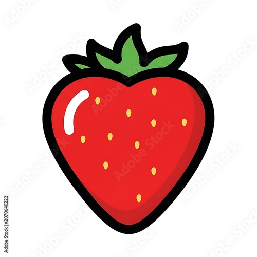 Red heart with green shamrock and droplets design.