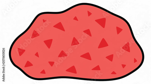 Red Blotch with Triangle Pattern.