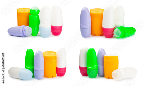 Obraz na płótnie Antiperspirant deodorant isolated on white background