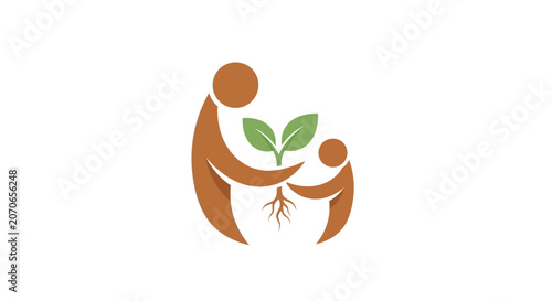 Family nurturing growth and harmony.