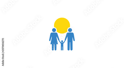 Two people holding hands under sun.