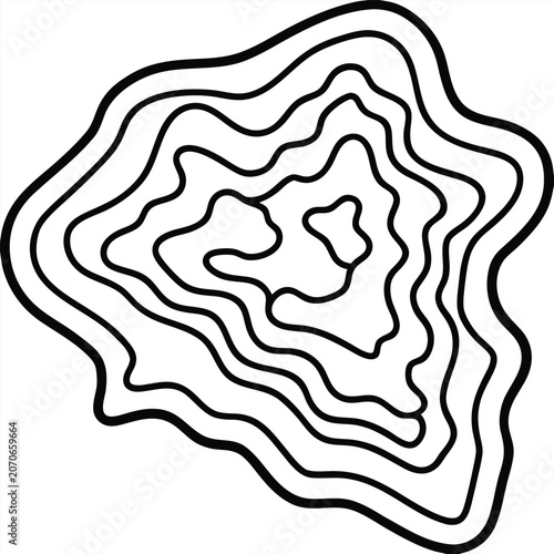 Abstract topographic map lines contour style illustration with topography
