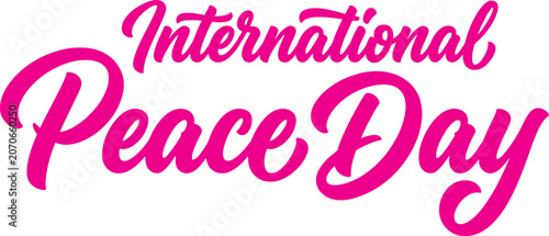 Schilderij op canvas International peace day promoting harmony and unity worldwide