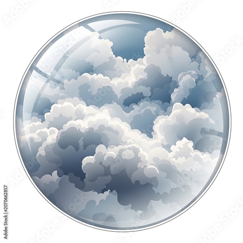 Aerial view of Earths cloud formations over landmasses.