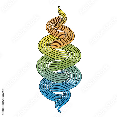 Blue and gold metallic spiral rope texture design.