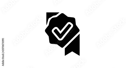 Photos Black and white check mark icon.