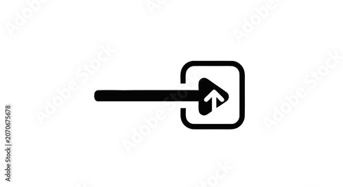 Photos Black arrow pointing up button icon.