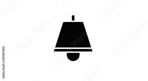 Εκτύπωση καμβά Black Bell Icon Graphic Symbol.