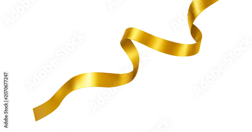 Fotografía luxury spiral golden ribbon
