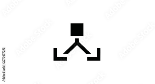 Black icon of a tripod stand.
