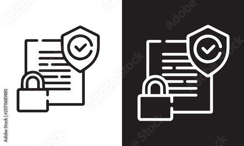 pravicy icon sheet background black and white