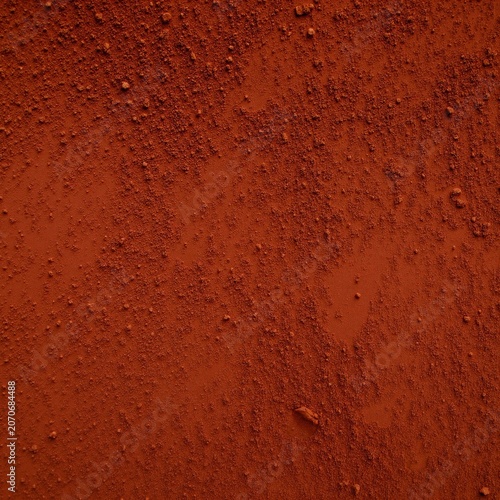 a close up of a red dirt surface