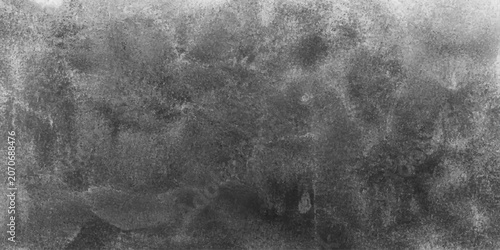 Quadro su tela Dark Grunge Black Forest Background with Vintage Weathered Wood Texture and Blac