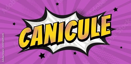 canicule bannière dechir violet 
