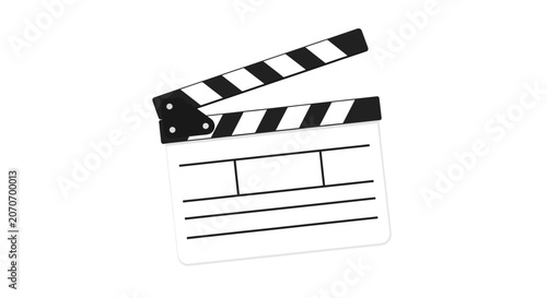 Film Clapperboard Icon, Movie Production, Cinema Entertainment, Video Making